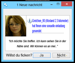 "Ich kann sehen Sie in der Nähe sind"