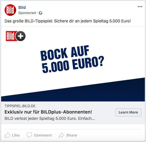 Bild Facebook Anzeigen Ads Plus OMR