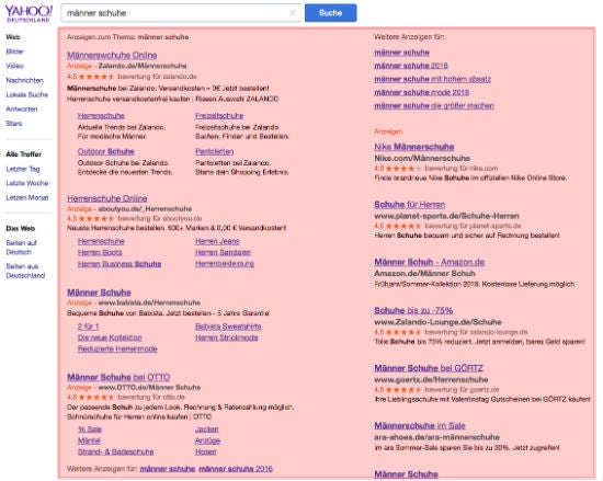 Yahoo Suche CPC