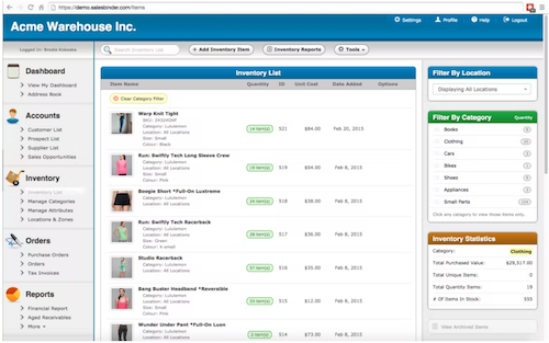 SalesBinder Screenshot