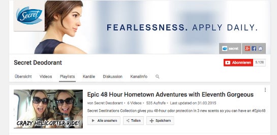 Die Secret-Kampagne mit Eleventhgorgeous. (Foto: Youtube)