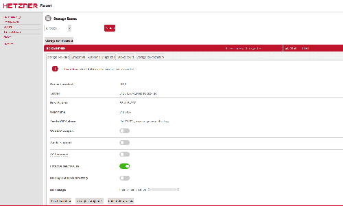 Hetzner Screenshot