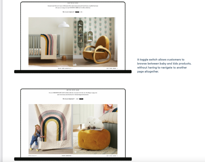 Crate&Barell A/B-Test Optimizely