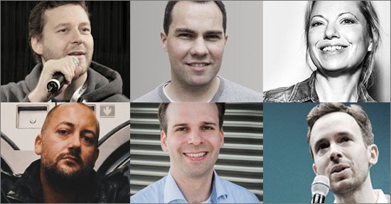 (von links oben) Christoph Burseg, Lennart Paulsen, Barbara Hamm, Sebastian Spasic, Björn Sjut, Philipp Westermeyer