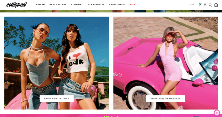 Edikted-Webseite Screenshot