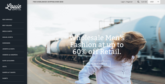 Louie Supply Webseite