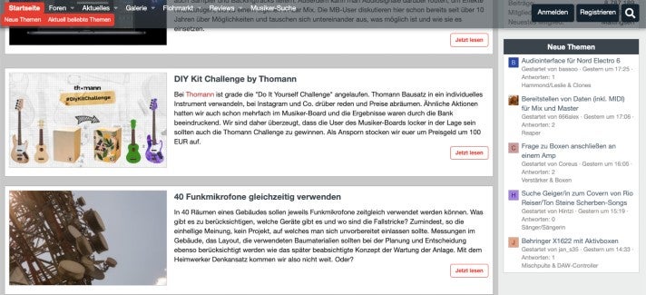 Thomann im Musiker-Board