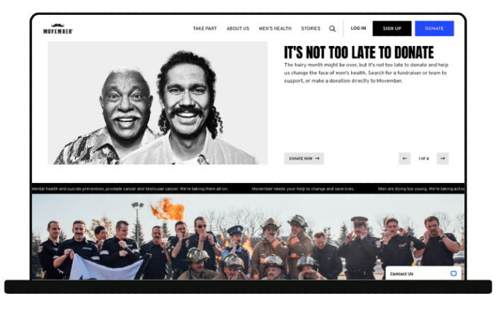 Movember A/B-Test Optimizely