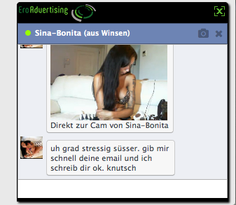 Gefakete Facebook Messenger-Anzeigen