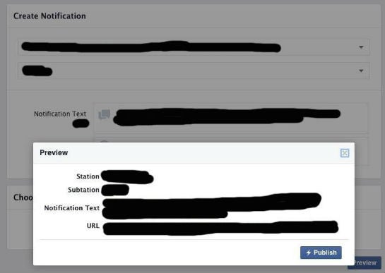 Das Publisher-Interface zum Verschicken von Push Notifications über Notify (Quelle: Business Insider)