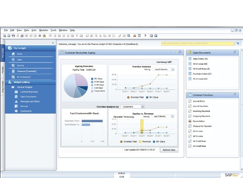 SAP Business One Screenshot