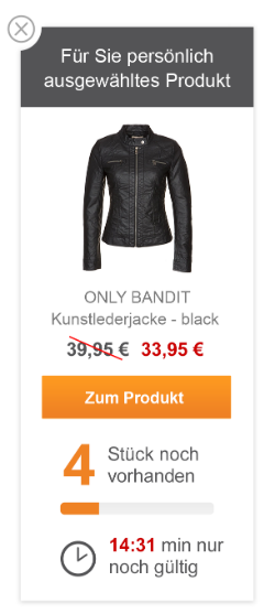 Overlay – Countdown und Lagerbestandsanzeige