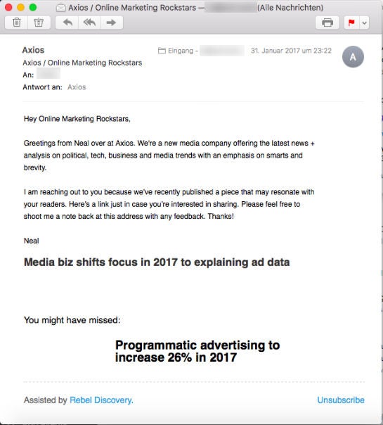 Axios Cheddar