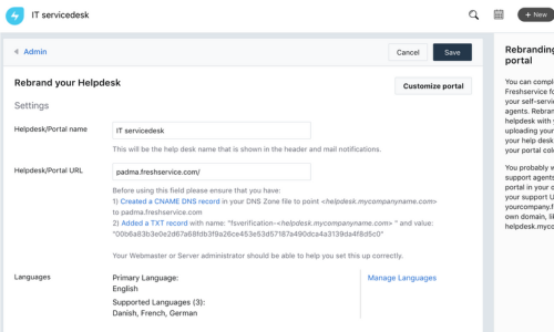 Freshservice Screenshot
