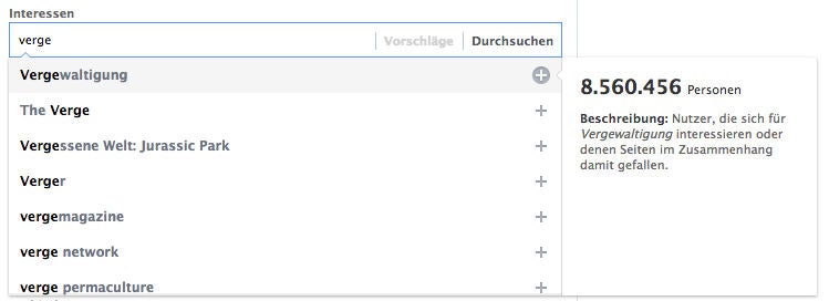 Interesse an Vergewaltigung