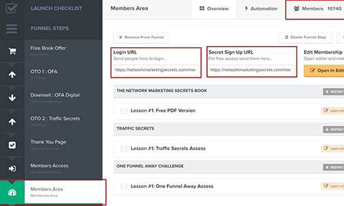 ClickFunnels Screenshot