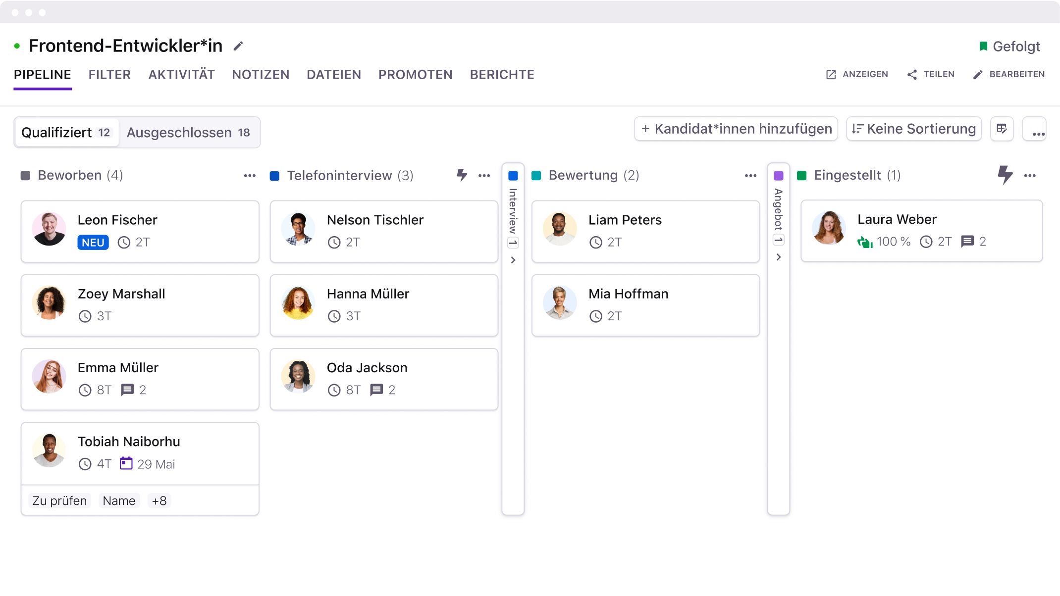 Tellent Recruitee Screenshot