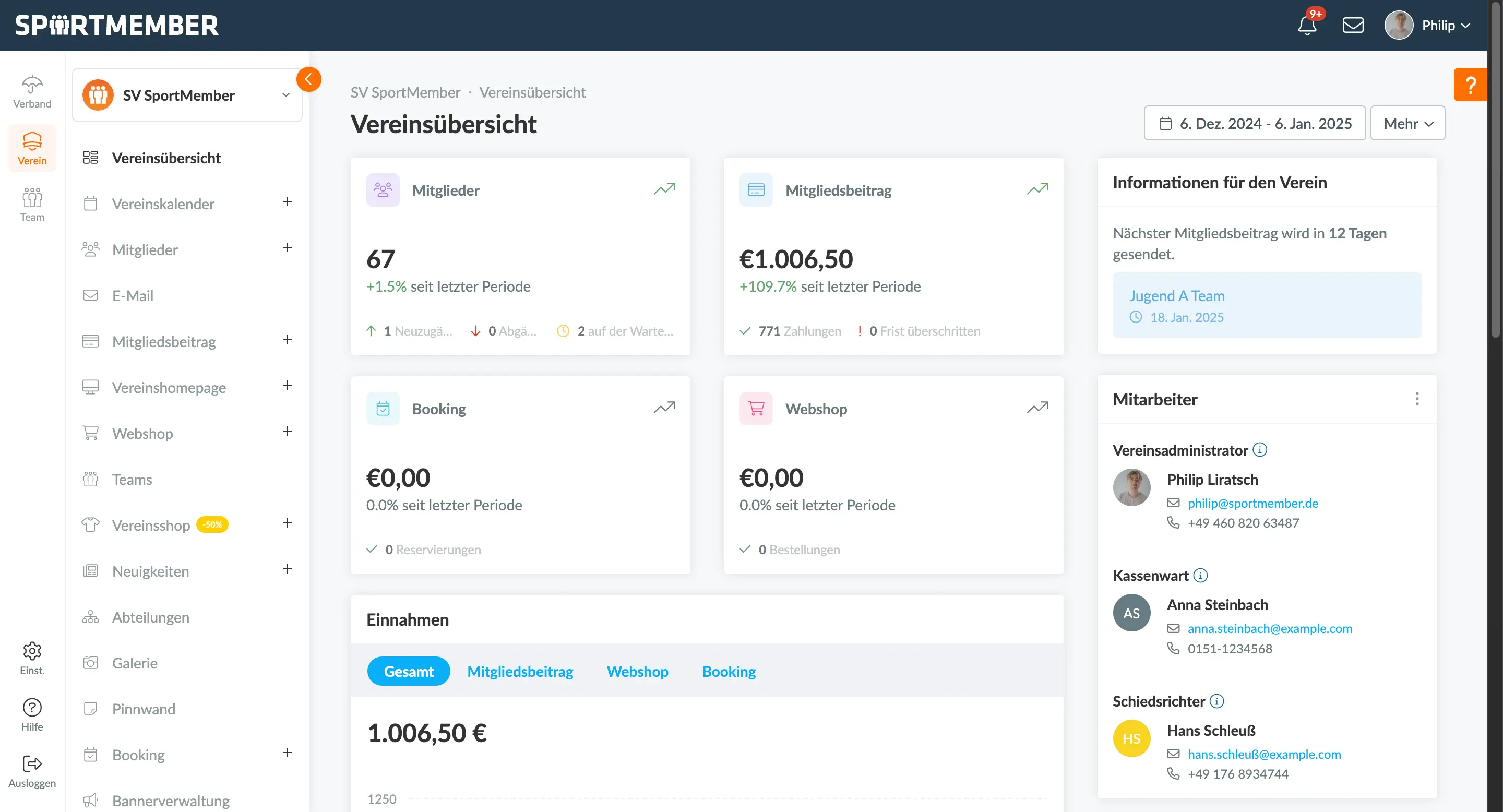 SportMember Screenshot