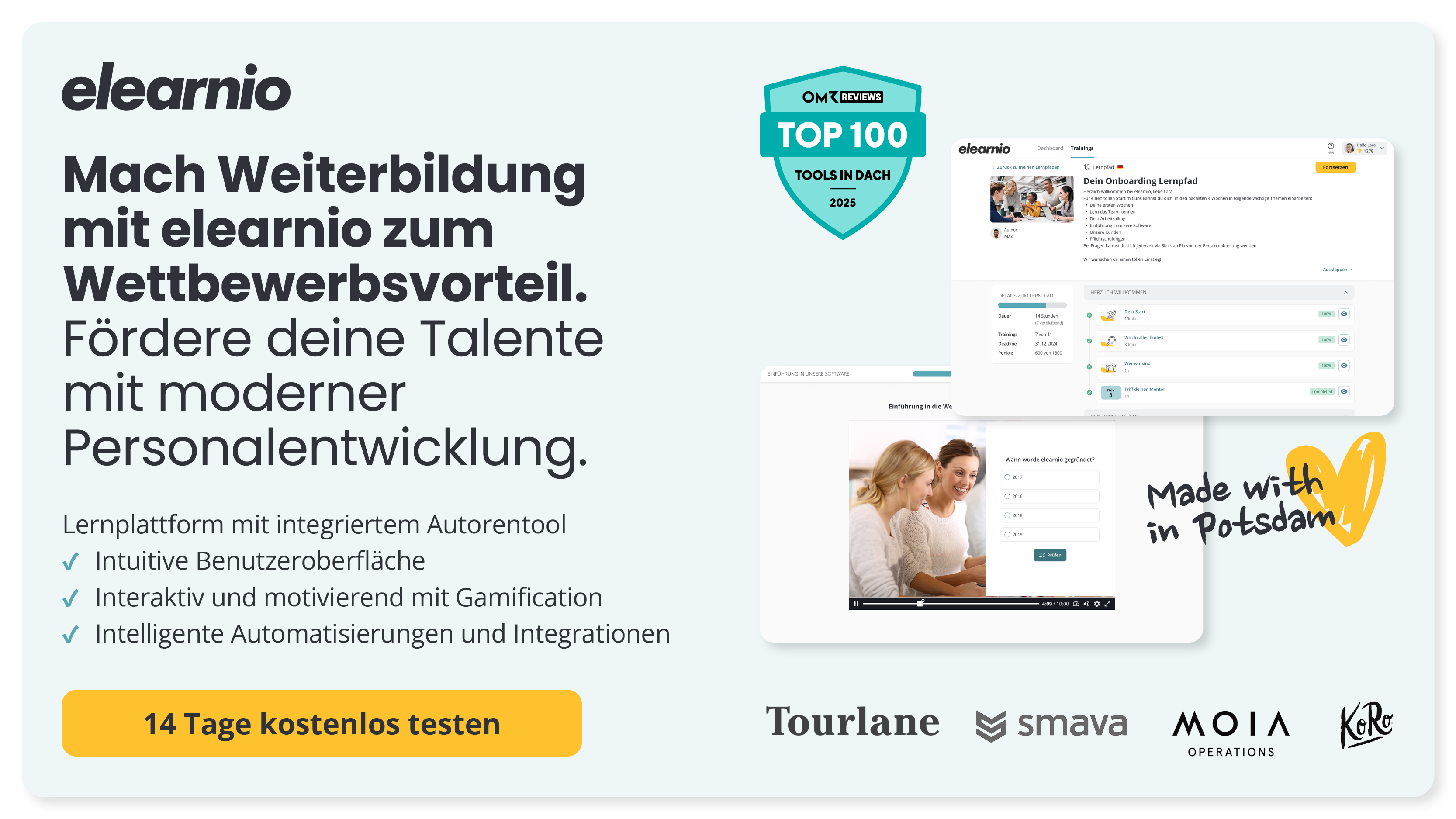 Mehr zu elearnio erfahren
