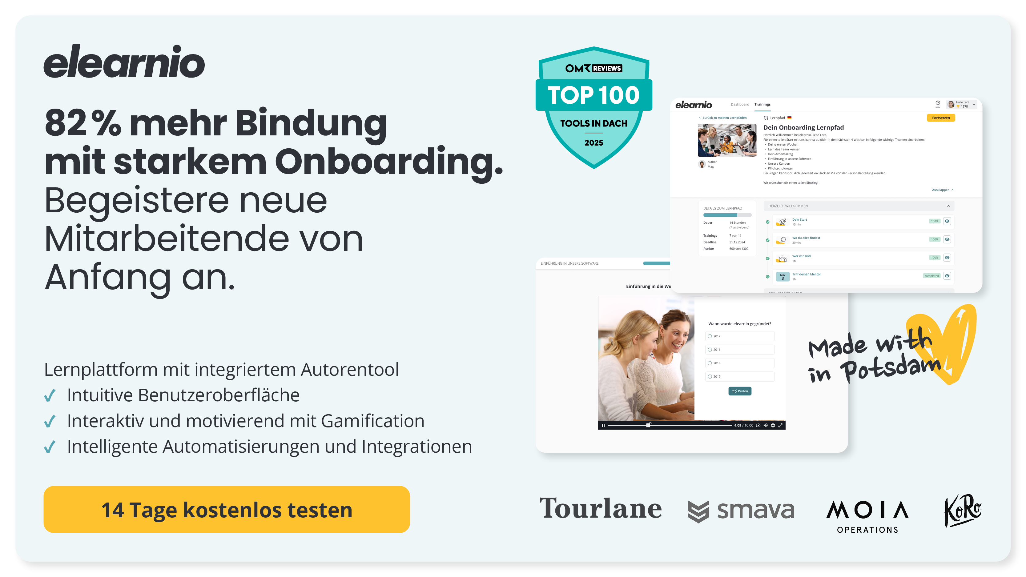 Mehr zu elearnio erfahren