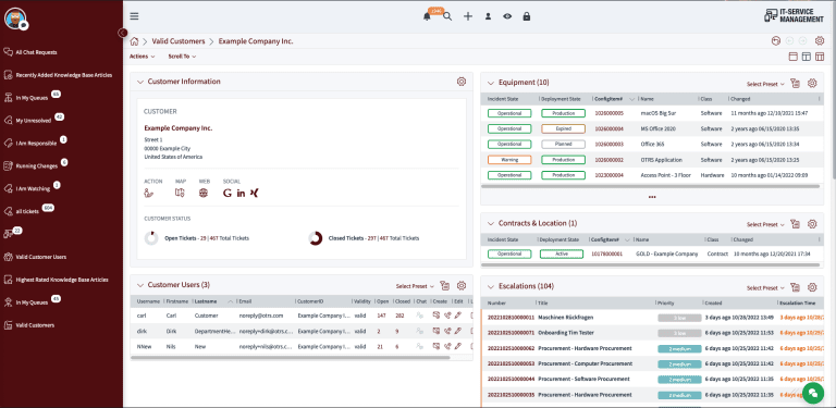 OTRS Service Management Screenshot