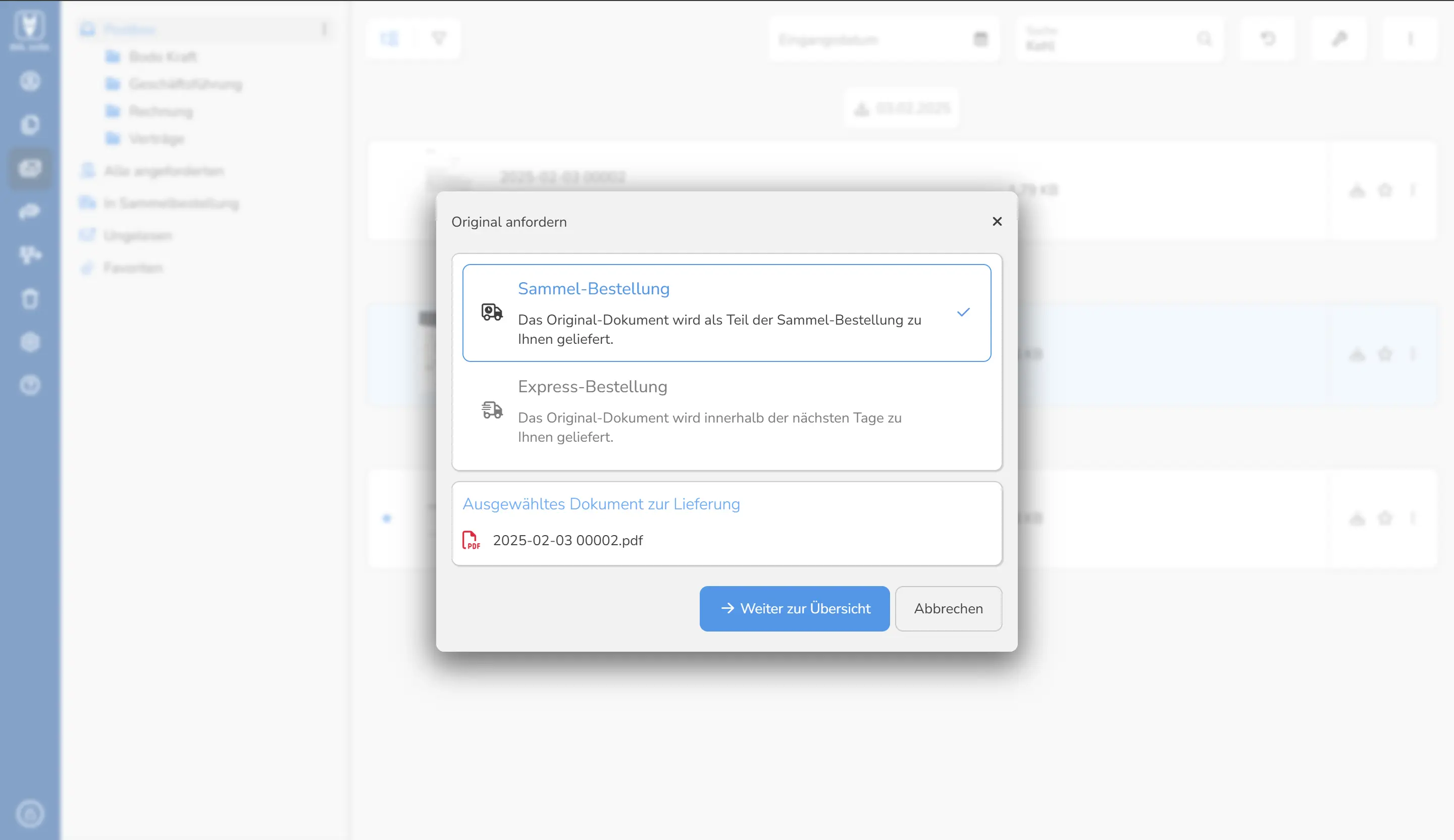 REISSWOLF Post-Scanservice Screenshot