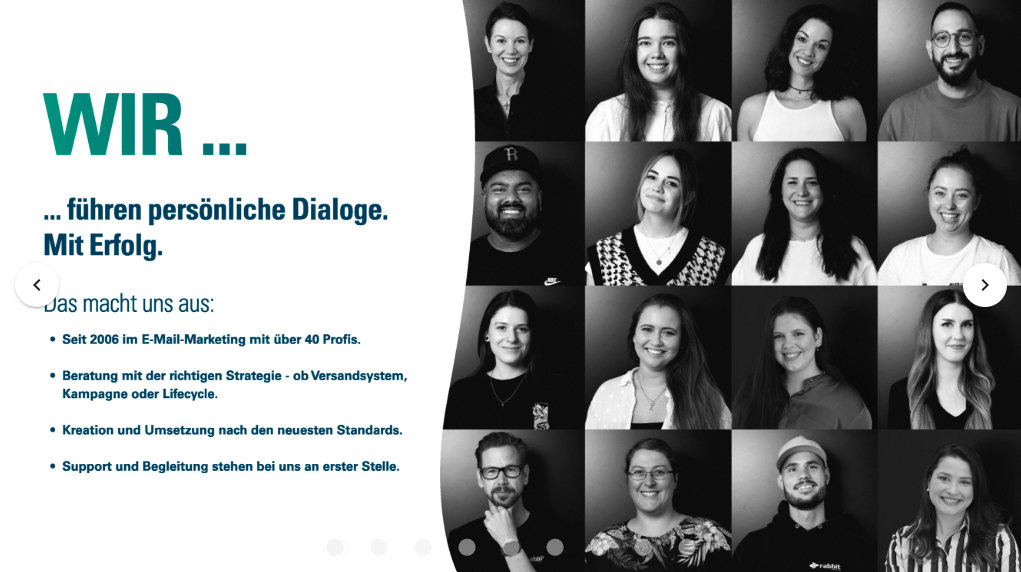 rabbit eMarketing Screenshot