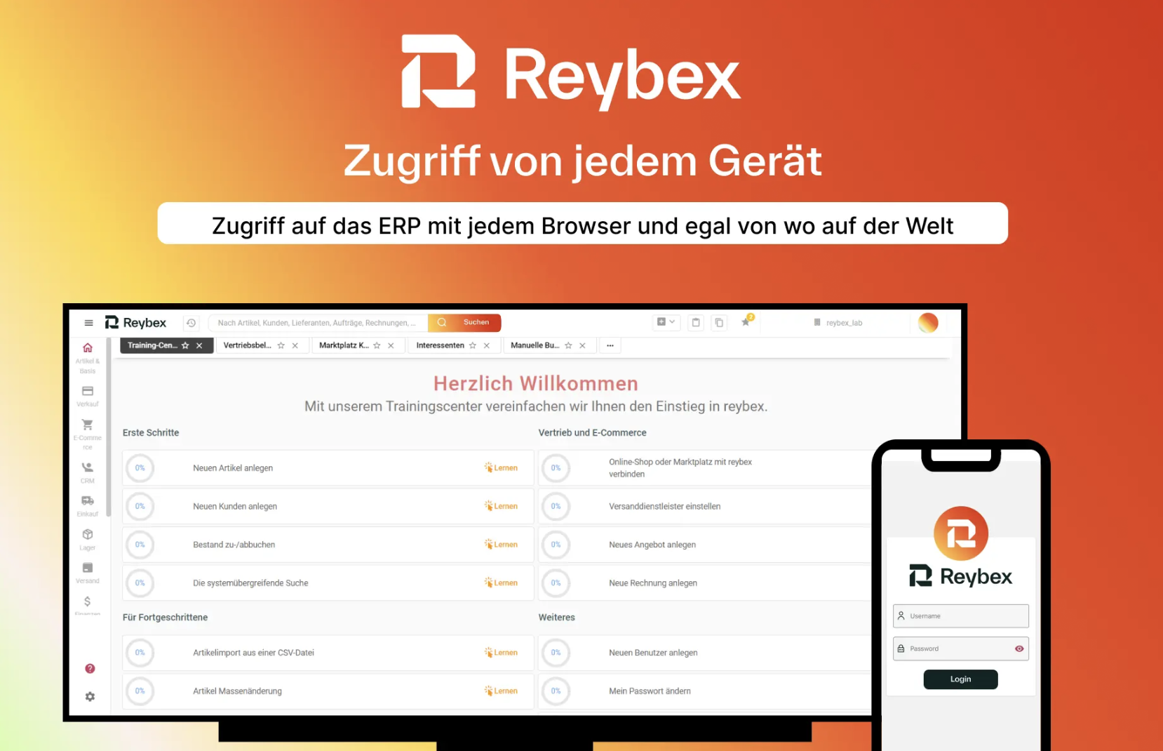 reybex Cloud ERP Screenshot