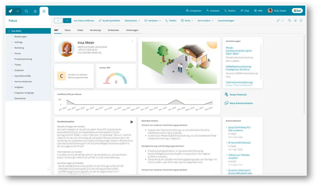 BSI Customer Suite Screenshot