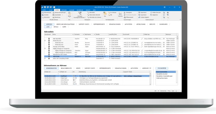 Cobra CRM Screenshot