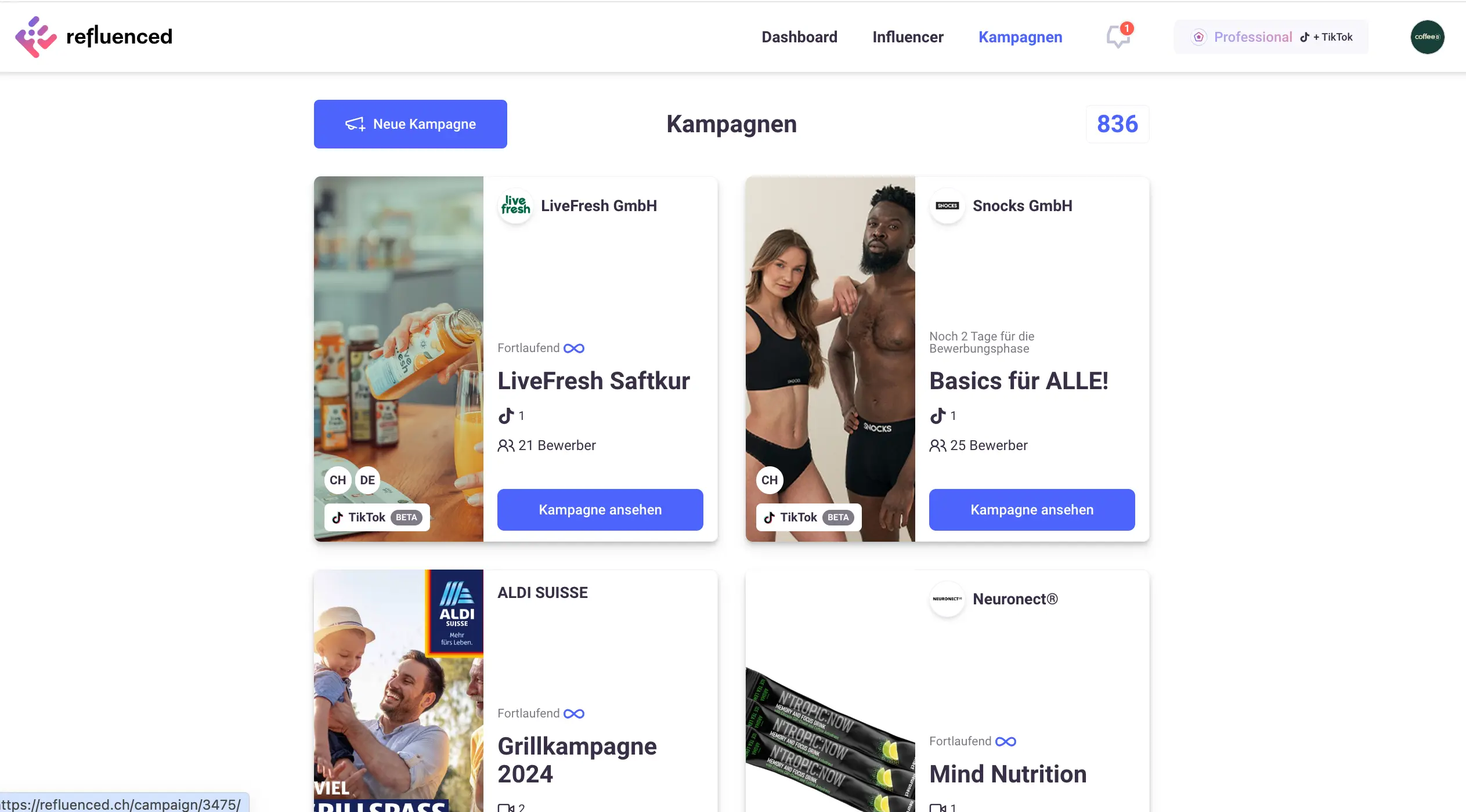 Refluenced Screenshot