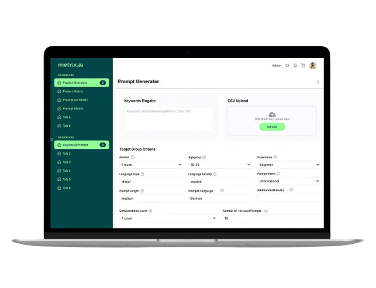 Metrix.AI Screenshot