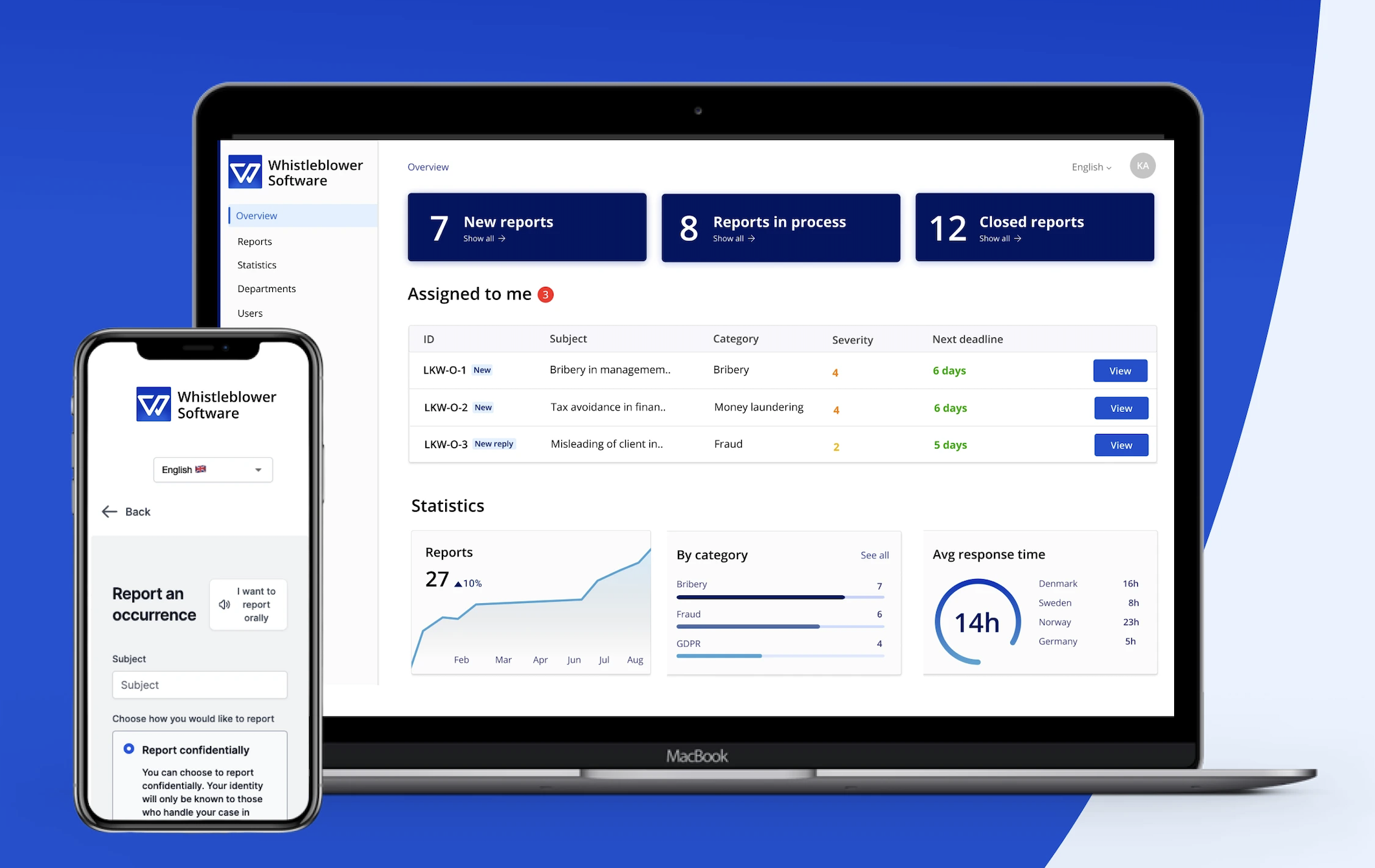 Whistleblower Software Screenshot