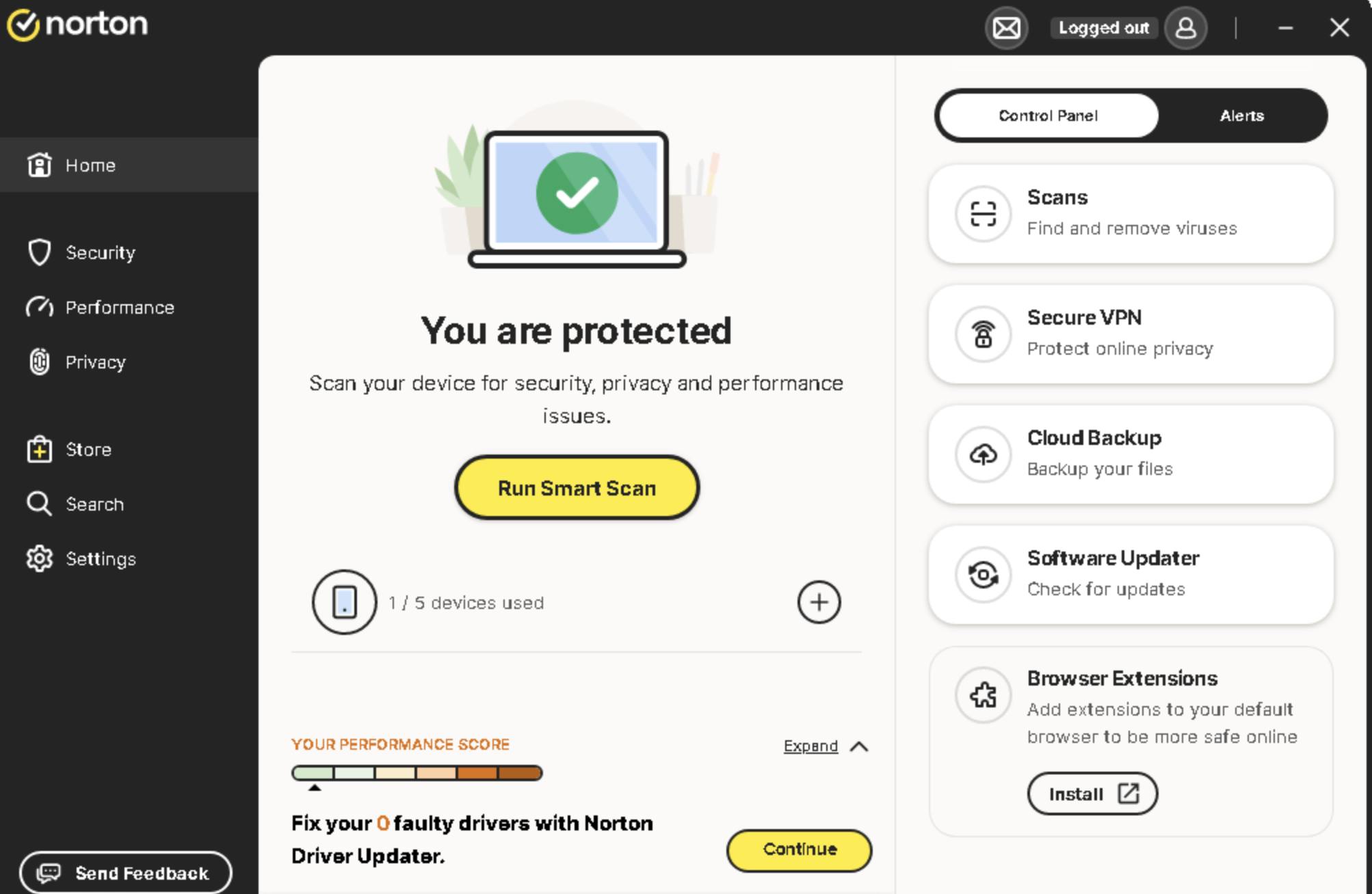Norton Secure VPN Screenshot