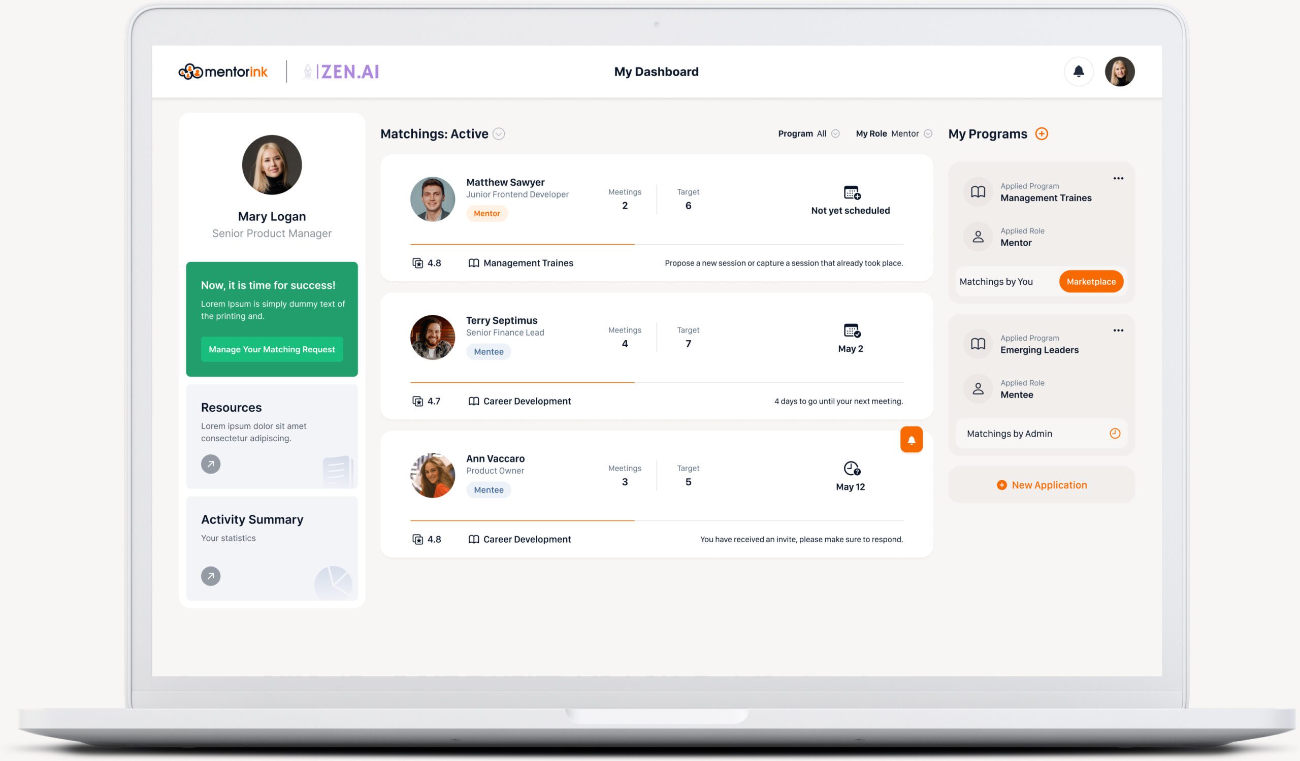 Mentorink Screenshot