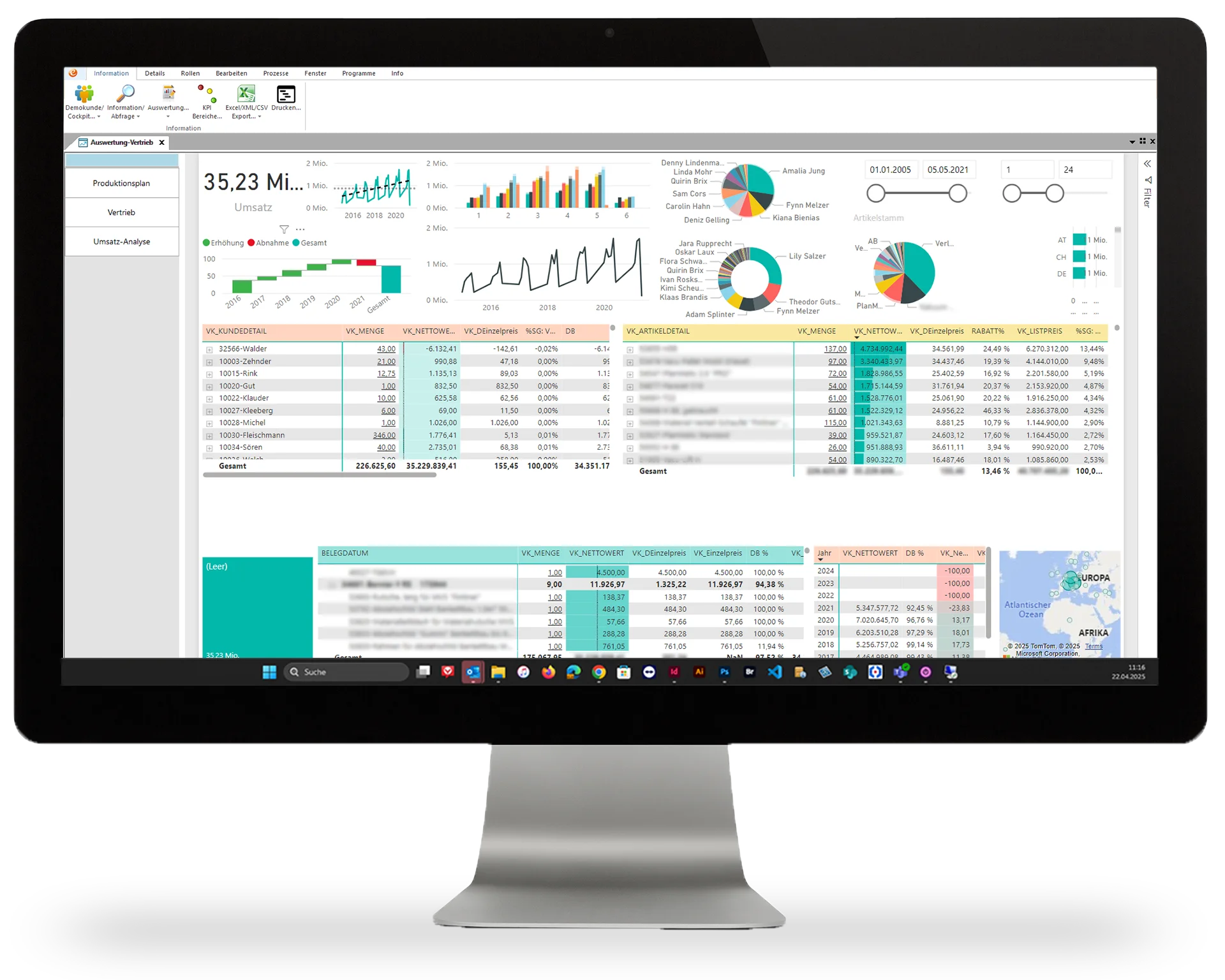 eEvolution ERP Screenshot
