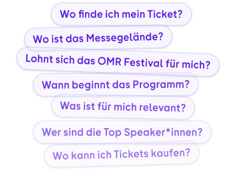 Unser Festival Chatbot hat die Antworten