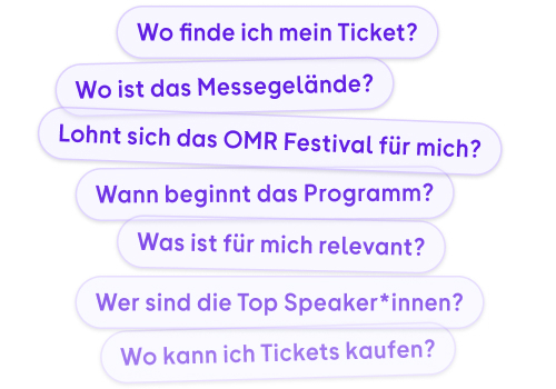 Unser Festival Chatbot hat die Antworten