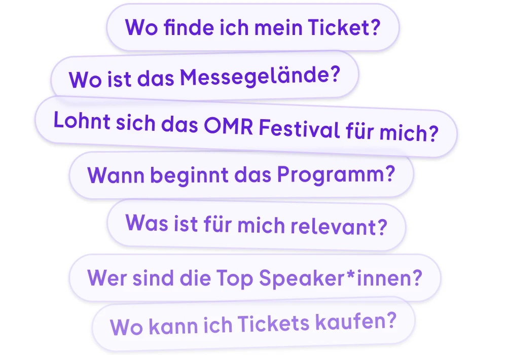 Unser Festival Chatbot hat die Antworten