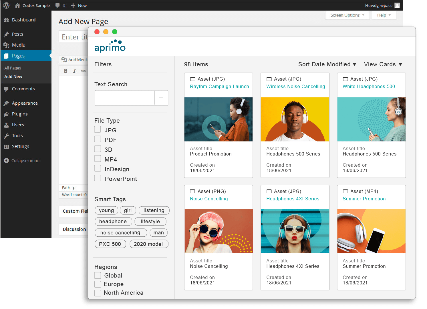 Aprimo Screenshot