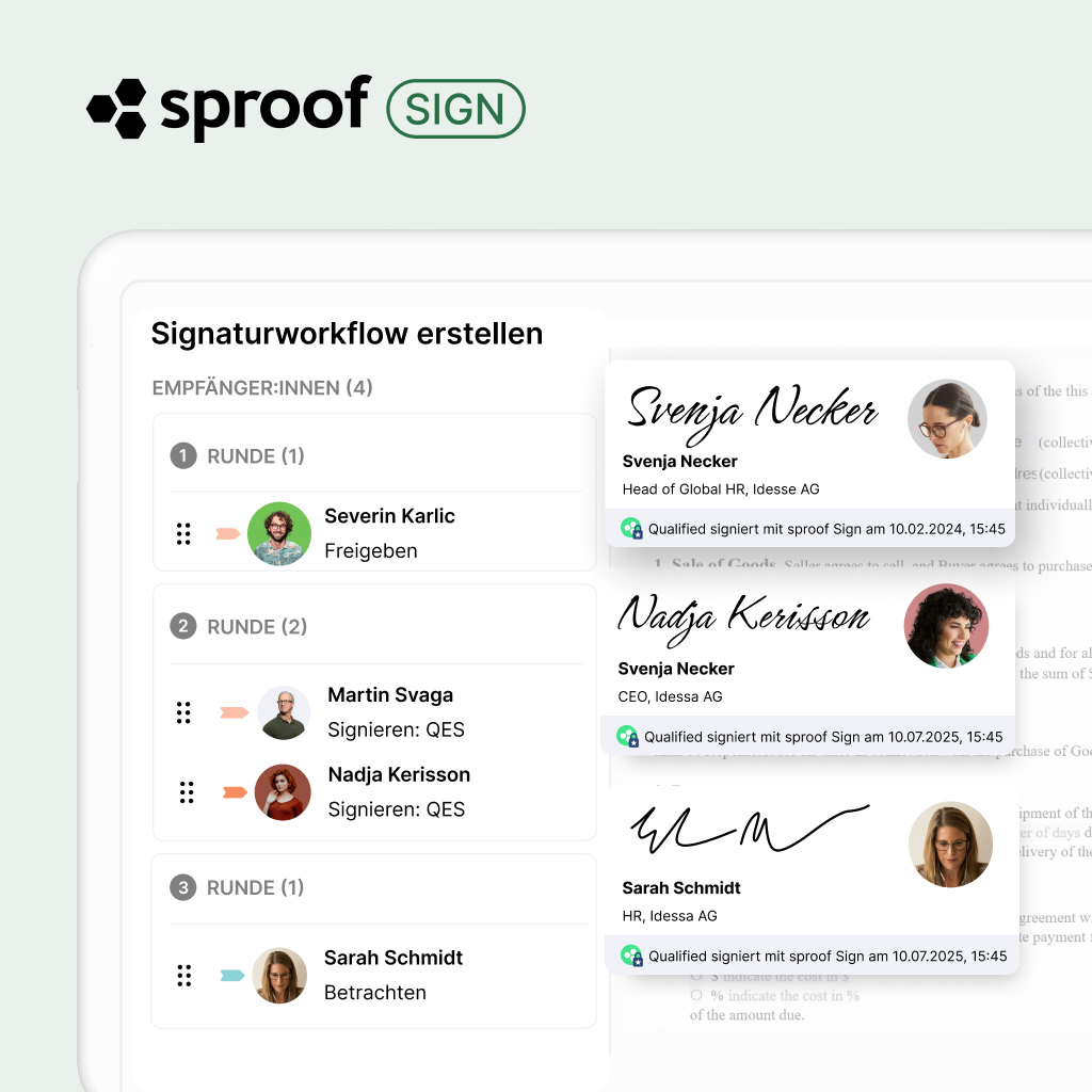 sproof sign Screenshot