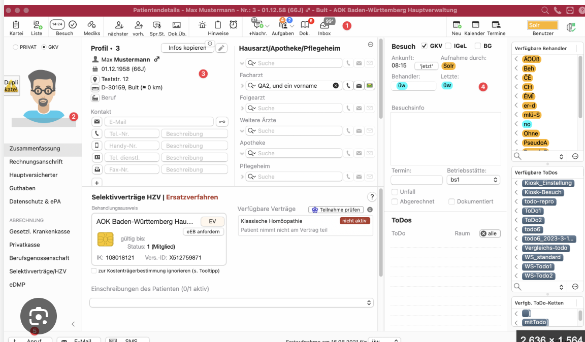 tomedo® Screenshot