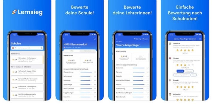 Screenshots von Benjamin Hadrigans App Lernsieg