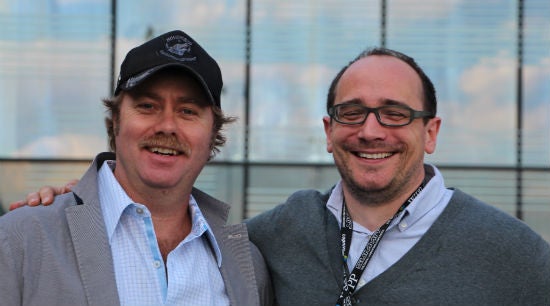 Unser Autor Roland Eisenbrand (rechts) traf JC am Rande des Adobe Summit in London – vielen Dank an Adobe für die Einladung!