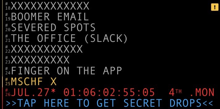 Die Webseite von MSCHF