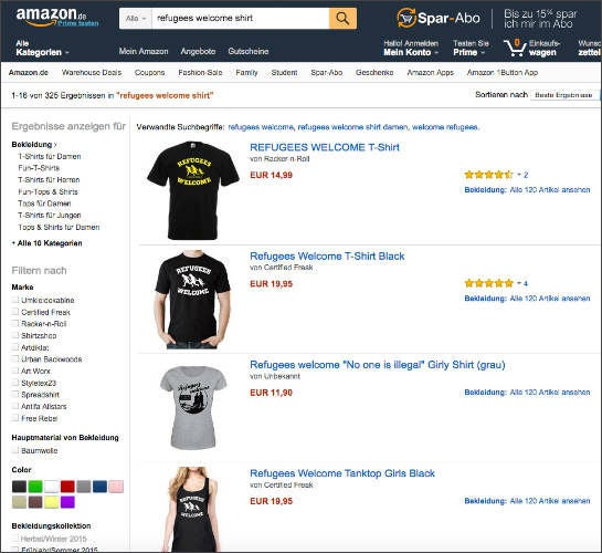 refugees_welcome_amazon_suchergebnisse