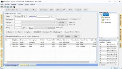 Taxpool-Buchhalter Screenshot
