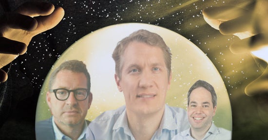 (von links) Kai Diekmann, Oliver Samwer und Florian Heinemann (Fotos: Sean McGrath, Axel Springer, Rocket Internet & Project A)