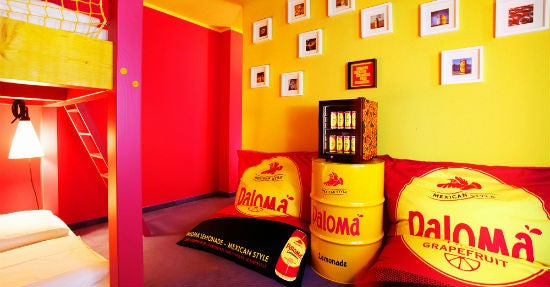 Die Palomabude in der Superbude St. Georg. )