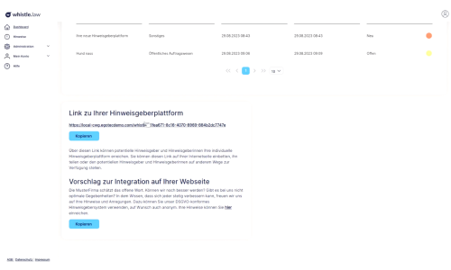 whistle.law Screenshot